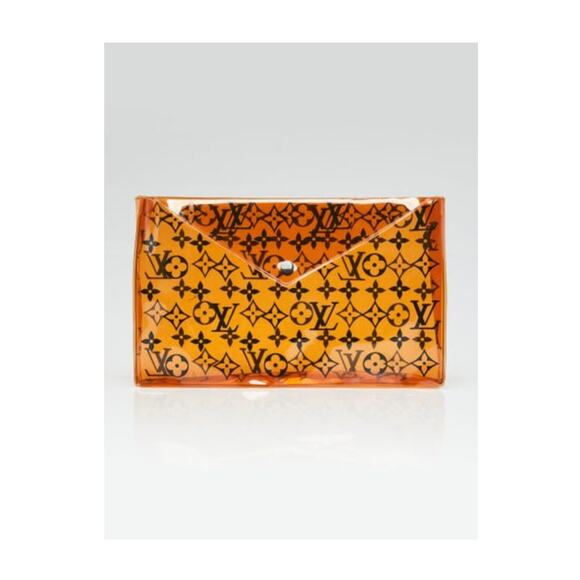 Louis Vuitton Handbags - Louis Vuitton Orange LV Monogram PVC Envelope Pouch